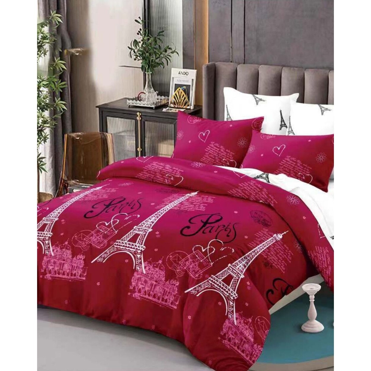 Set Lenjerie Finet, 6 Piese, Pat 2 Persoane, Paris