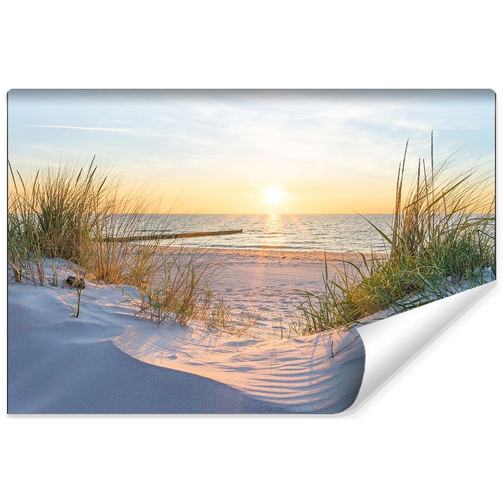 Fototapet Plaja Mare Dune Peisaj Apus de Soare 270cm x 180cm Living, Bucatarie, Dormitor