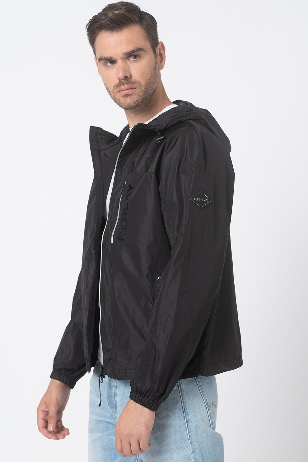 Replay, Jacheta usoara cu gluga, Negru