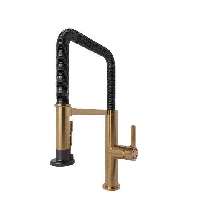 Смесител за кухня GoodHome Kamut, керамичен патрон 35 мм, модерен дизайн