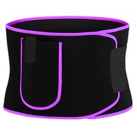 centura abdominala fitness pentru slabit cu efect de sauna din neopren jetitude cu buzunar pentru telefon marime xl negru cu mov imagen 1_0_
0