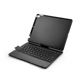 Husa carcasa HOPE R cu tastatura LED rotativa Bluetooth Wireless pentru iPad Pro 10.5, Air 3 2019 10.5 inch, iPad 10.2 inch, neagra Husa carcasa HOPE R cu tastatura LED rotativa Bluetooth Wireless pentru iPad Pro 10.5, Air 3 2019 10.5 inch, iPad 10.2 inch, neagra