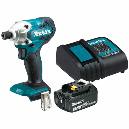 Masina de insurubat cu impact Makita DTD156SF cu 1 acumulator, Li-Ion, 18 V, 3 Ah, 155 Nm, M5-M14, turatie reglabila, led iluminare