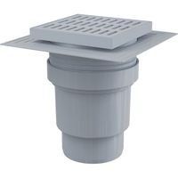 sifon pardoseala cu gratar otel inoxidabil alcaplast apv11 150x150 mm  110mm cu iesire verticala imagen 13_0_
0