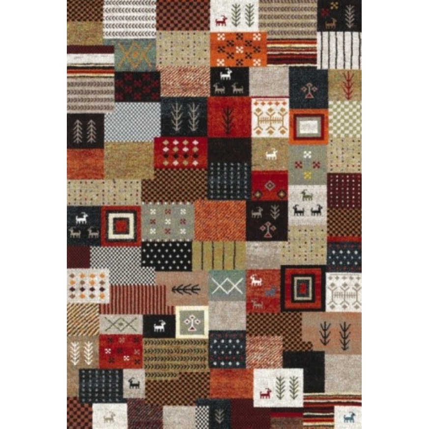 Covor MERINOS, Ethno 816 110, 120 X 170 cm, densitate covor 3 KG/m², grosime covor 13 mm, Numar noduri pe m² 290000