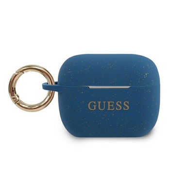 Husa cu holder pentru AirPods Pro Guess Glitter Blue Husa cu holder pentru AirPods Pro Guess Glitter Blue