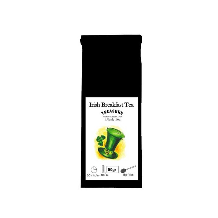Ceai Negru aroma Irish Cream, Infuzie , 50 grame , Treasure