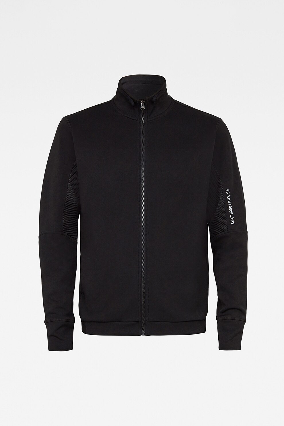 G-Star RAW, Jacheta cu insertii din plasa, Negru, M