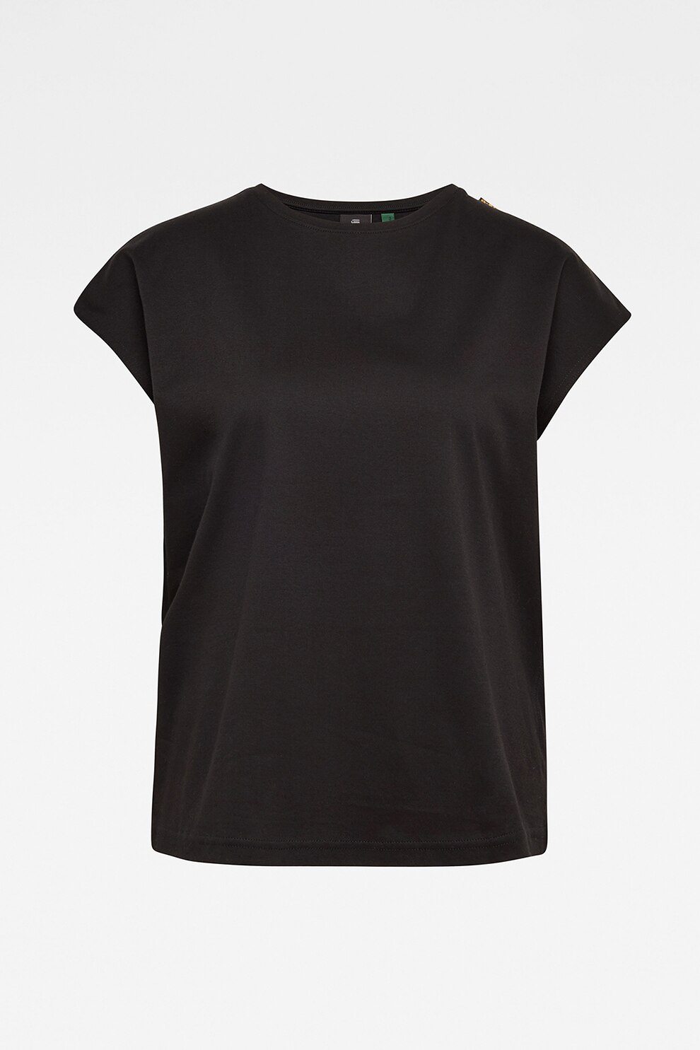 G-Star RAW, Tricou lejer cu snur de ajustare, Negru