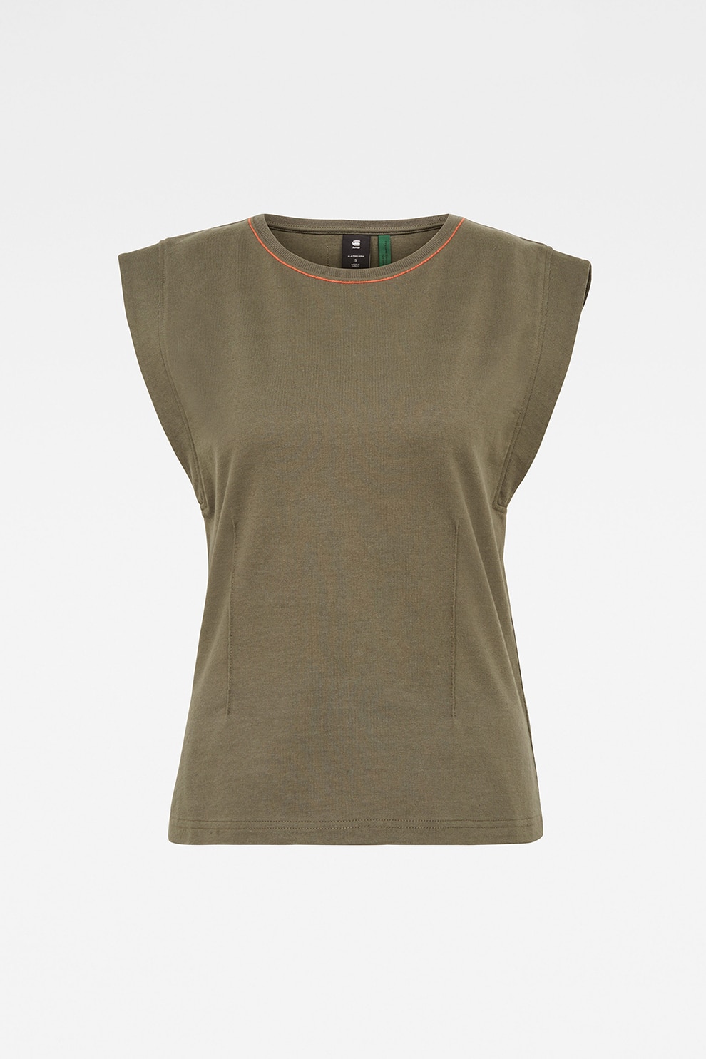 G-Star RAW, Tricou fara maneci, Verde militar