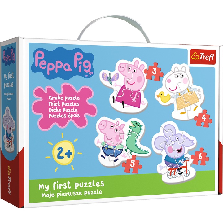 Пъзел Trefl Baby Clasic - Peppa Pig, 18 части