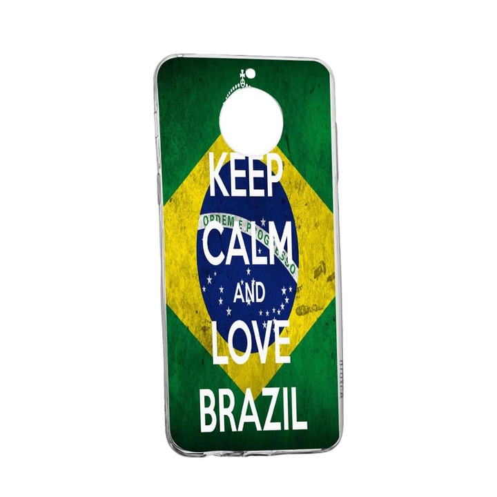 Husa Silicon Football, Brazil, Compatibila cu Xiaomi Redmi Note 9 Pro 5G, rezistenta la uzura, anti-alunecare, 232