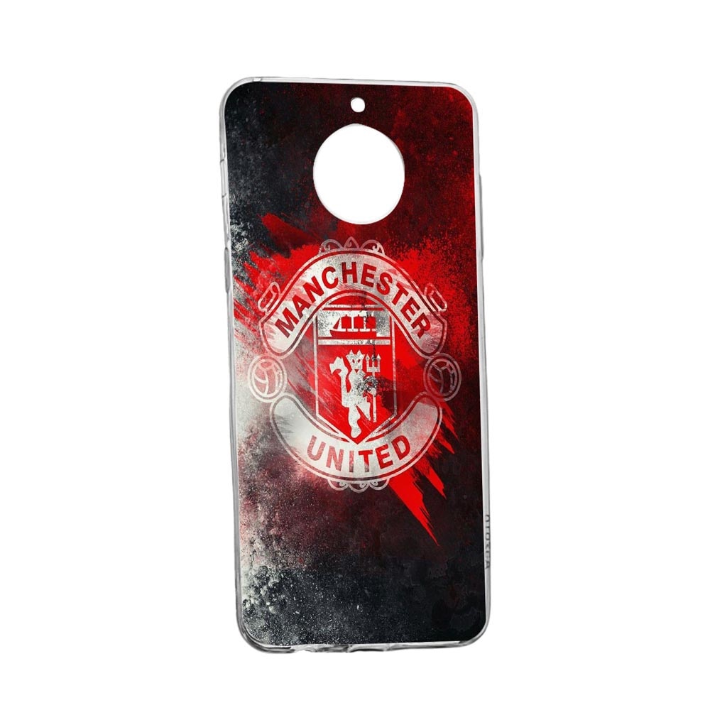 Husa Silicon Football, Manchester United, Compatibila cu Xiaomi Poco F2 Pro / Poco F2, rezistenta la uzura, anti-alunecare, 233