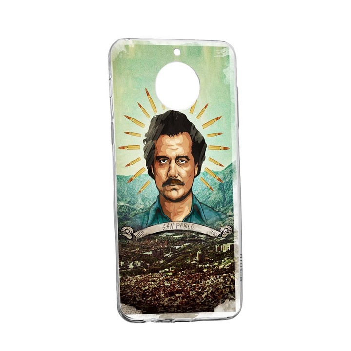 Husa Silicon Narcos, Compatibila cu Xiaomi Redmi Note 9 Pro 5G, rezistenta la uzura, anti-alunecare, 306