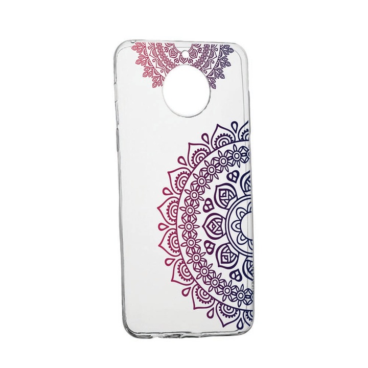 Husa Silicon Compatibila cu Xiaomi Redmi Note 9 Pro 5G, Lace Color Nonfigurativ, rezistenta la uzura, anti-alunecare, 63