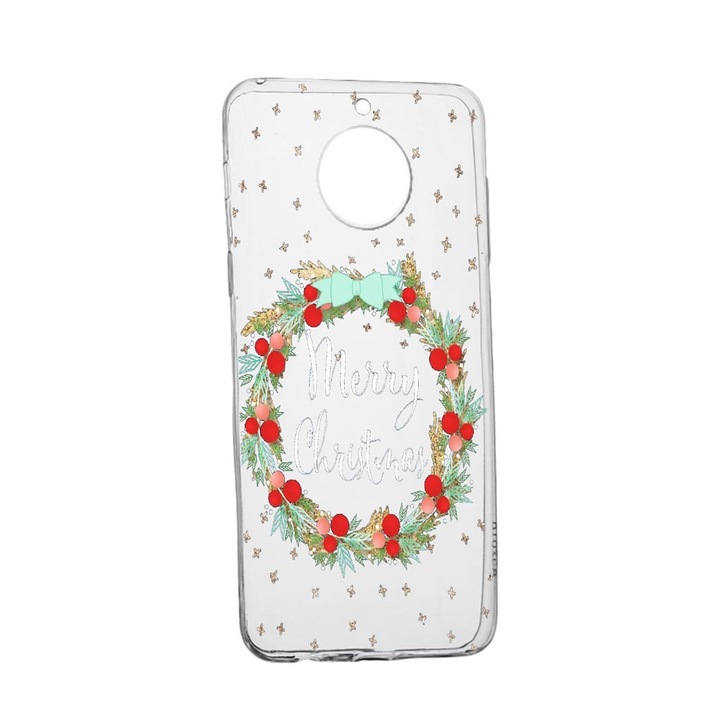 Husa Silicon Xmas, Craciun, Compatibila cu Xiaomi Redmi Note 9 Pro 5G, rezistenta la uzura, anti-alunecare, 312