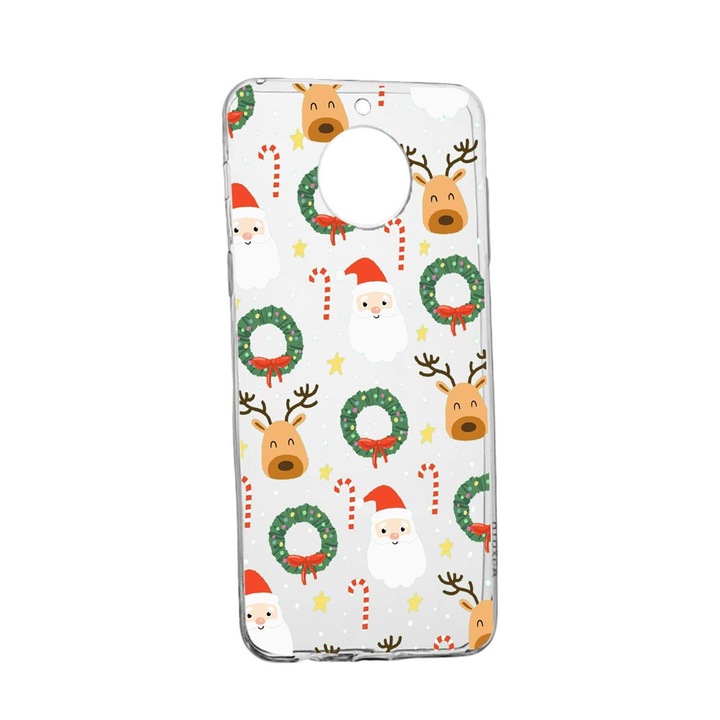 Husa Silicon Xmas, Craciun, Compatibila cu Xiaomi Redmi Note 9 Pro 5G, rezistenta la uzura, anti-alunecare, 350