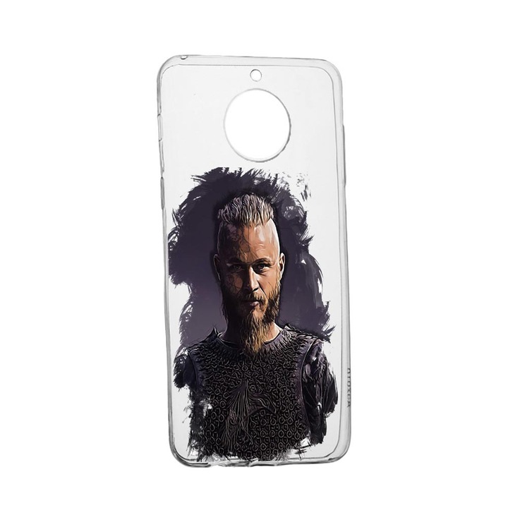 Husa Silicon Vikingii Ragnar Lothbrok Movie, Compatibila cu Xiaomi Redmi Note 9 Pro 5G, rezistenta la uzura, anti-alunecare, 452