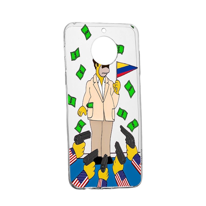 Husa Silicon Narcos Simpson, Movie Compatibila cu Xiaomi Redmi Note 9 Pro 5G, rezistenta la uzura, anti-alunecare, 439