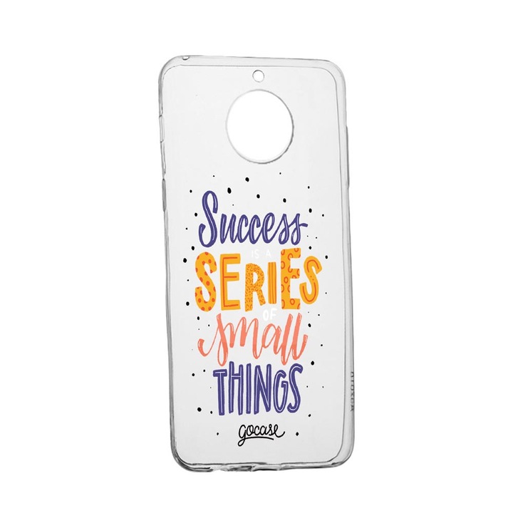 Husa Silicon cu mesaj Success, Compatibila cu Xiaomi Redmi Note 9 Pro 5G, rezistenta la uzura, anti-alunecare, 485