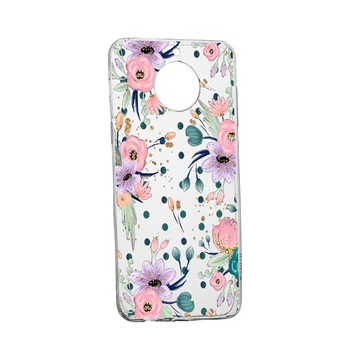 Husa Silicon Flowers, Compatibila Cu Nokia C10, rezistenta la uzura, anti-alunecare, 495 Husa Silicon Flowers, Compatibila Cu Nokia C10, rezistenta la uzura, anti-alunecare, 495