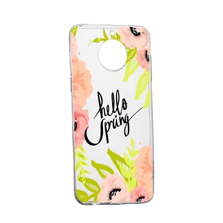 Husa Silicon Hello Spring, Compatibila cu Xiaomi Redmi Note 9 Pro 5G, rezistenta la uzura, anti-alunecare, 685