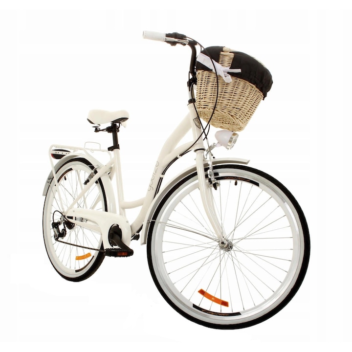Goetze®® Mood Női kerékpár, 6 fokozat, 26″ kerék, 17” váz, 150-180 cm magassag, Fehér