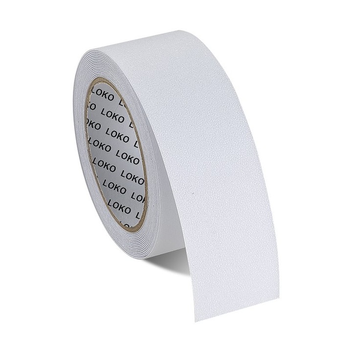 Banda autoadeziva antiderapanta pentru baie ClearView LOKO LKE505-70T , granulatie 70, 50mm x 5m , Transparent