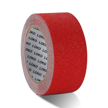 Banda autoadeziva antiderapanta LOKO LKC505-80R, granulatie 80B, 50mm x 5m , rosu Banda autoadeziva antiderapanta LOKO LKC505-80R, granulatie 80B, 50mm x 5m , rosu