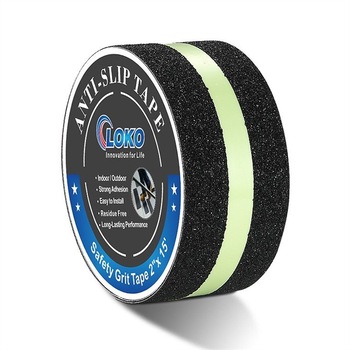 Banda autoadeziva antiderapanta si fosforescenta LOKO LKT505-80GD, reflectorizanta in intuneric pana la 8h , granulatie 80GD, 50mm x 5m , negru Banda autoadeziva antiderapanta si fosforescenta LOKO LKT505-80GD, reflectorizanta in intuneric pana la 8h , granulatie 80GD, 50mm x 5m , negru