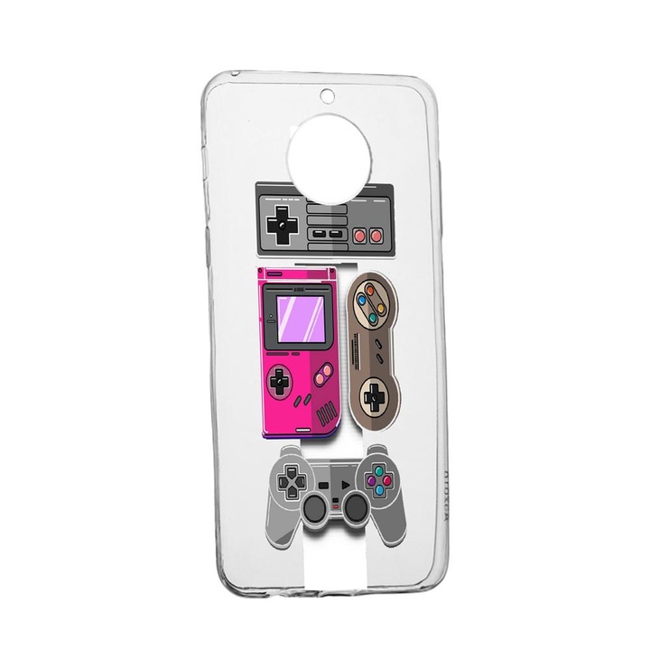 Husa Silicon Gamer - Xbox - Nintendo, Compatibila cu Xiaomi Redmi Note 9 Pro 5G, rezistenta la uzura, anti-alunecare, 670
