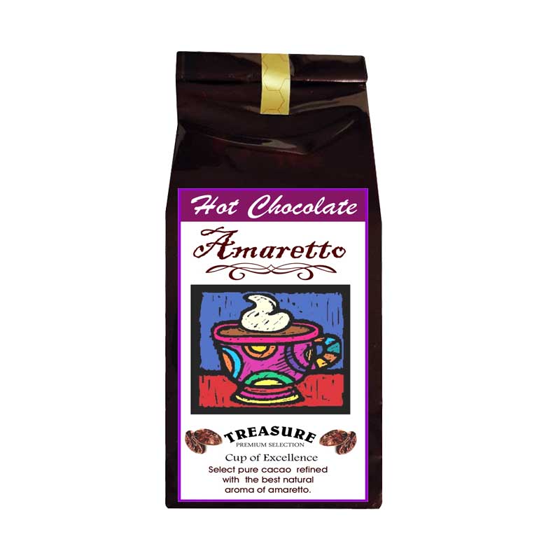 Ciocolata calda cu aroma de Amaretto,100 g ,Treasure