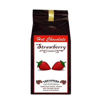 Ciocolata calda cu aroma de Capsuni,100 g ,Treasure Ciocolata calda cu aroma de Capsuni,100 g ,Treasure