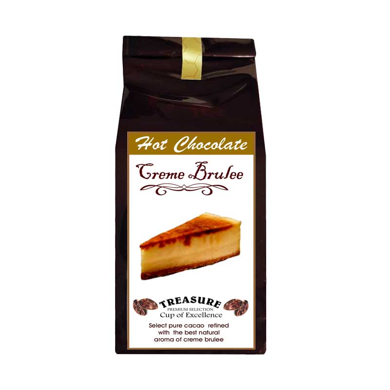 Ciocolata calda cu aroma de Creme Brulee,100 g ,Treasure