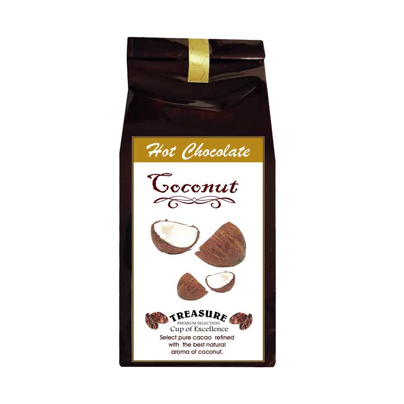 Ciocolata calda cu aroma de Cocos,100 g ,Treasure