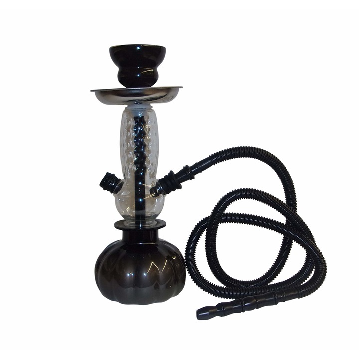 Narghilea Skull, MM, Aluminiu, Negru