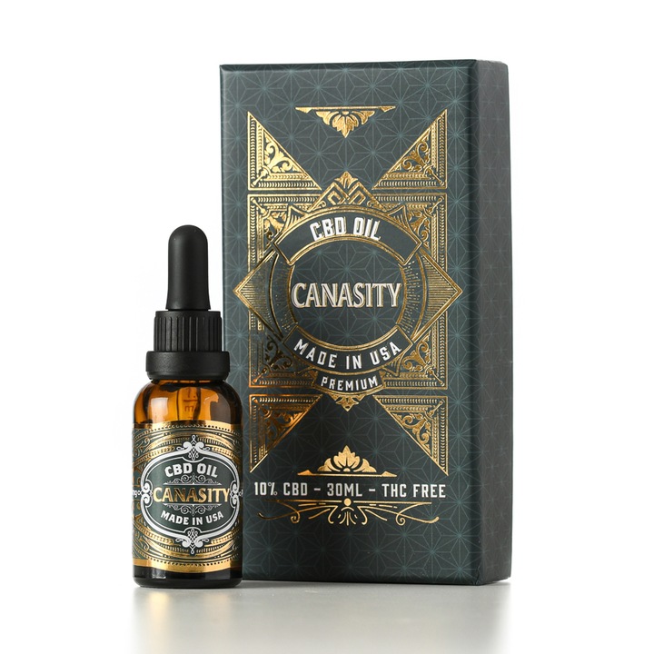 Ulei de Canabis CBD 10%, 3000mg, Canasity, Premium, Organic, 30ml