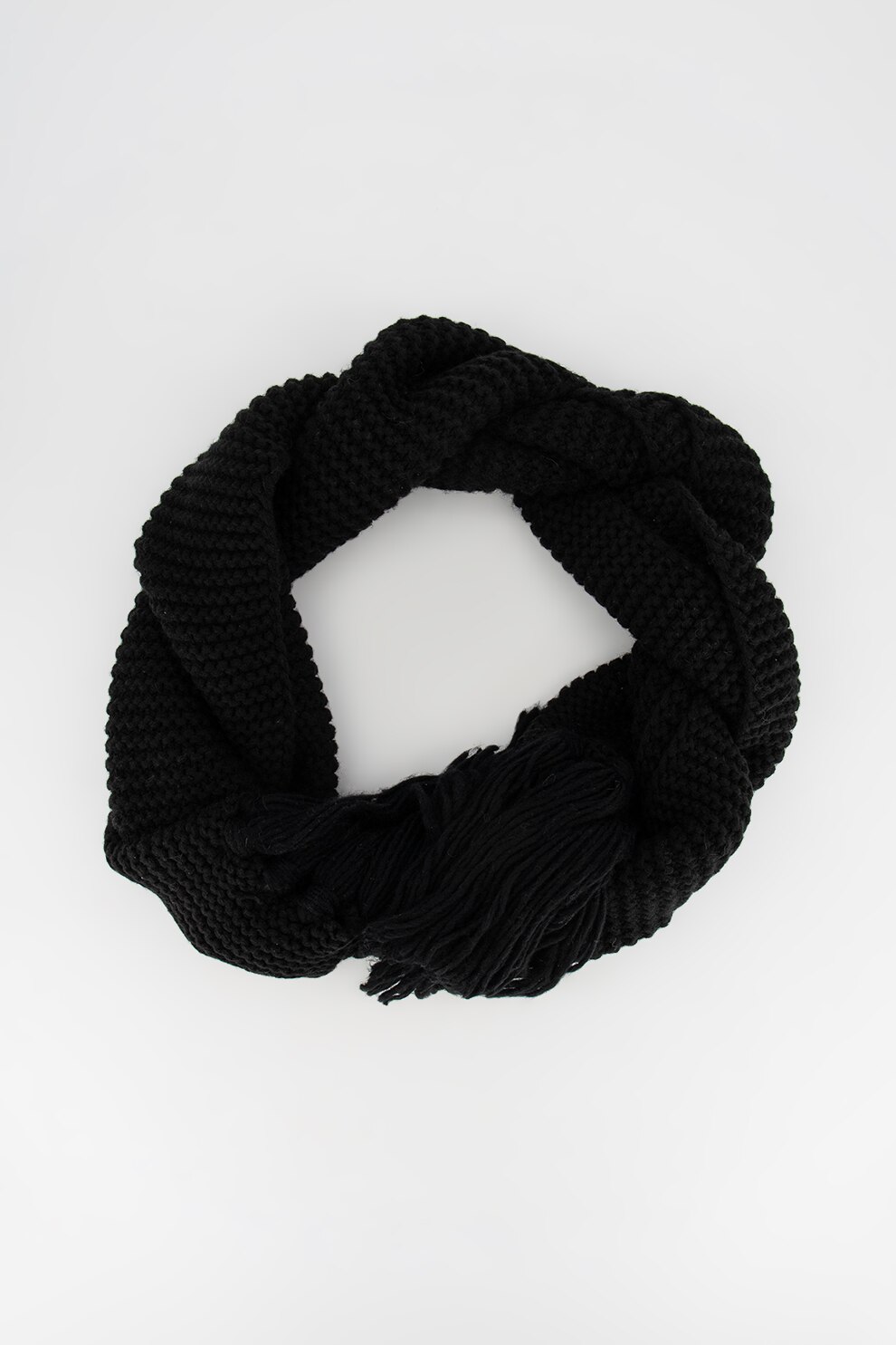 UGG, Fular din amestec de lana cu franjuri 18755