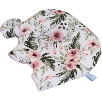 Pernuta semiplata forma elefantel model trandafiri 40x50 cm Pernuta semiplata forma elefantel model trandafiri 40x50 cm