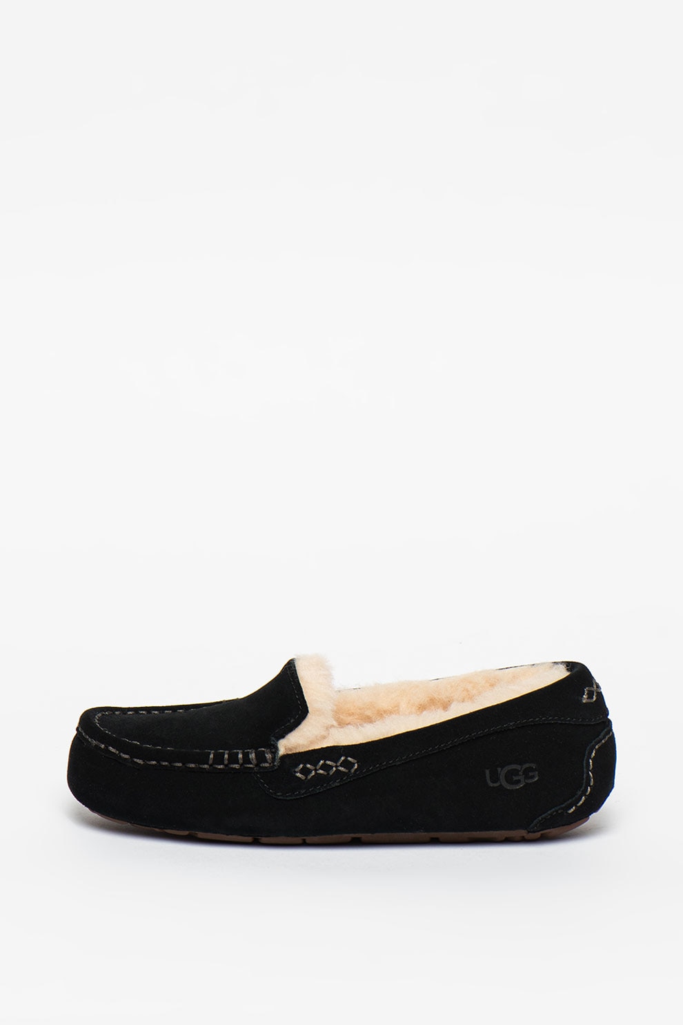 UGG, Mocasini din piele intoarsa cu captuseala din lana Ansley
