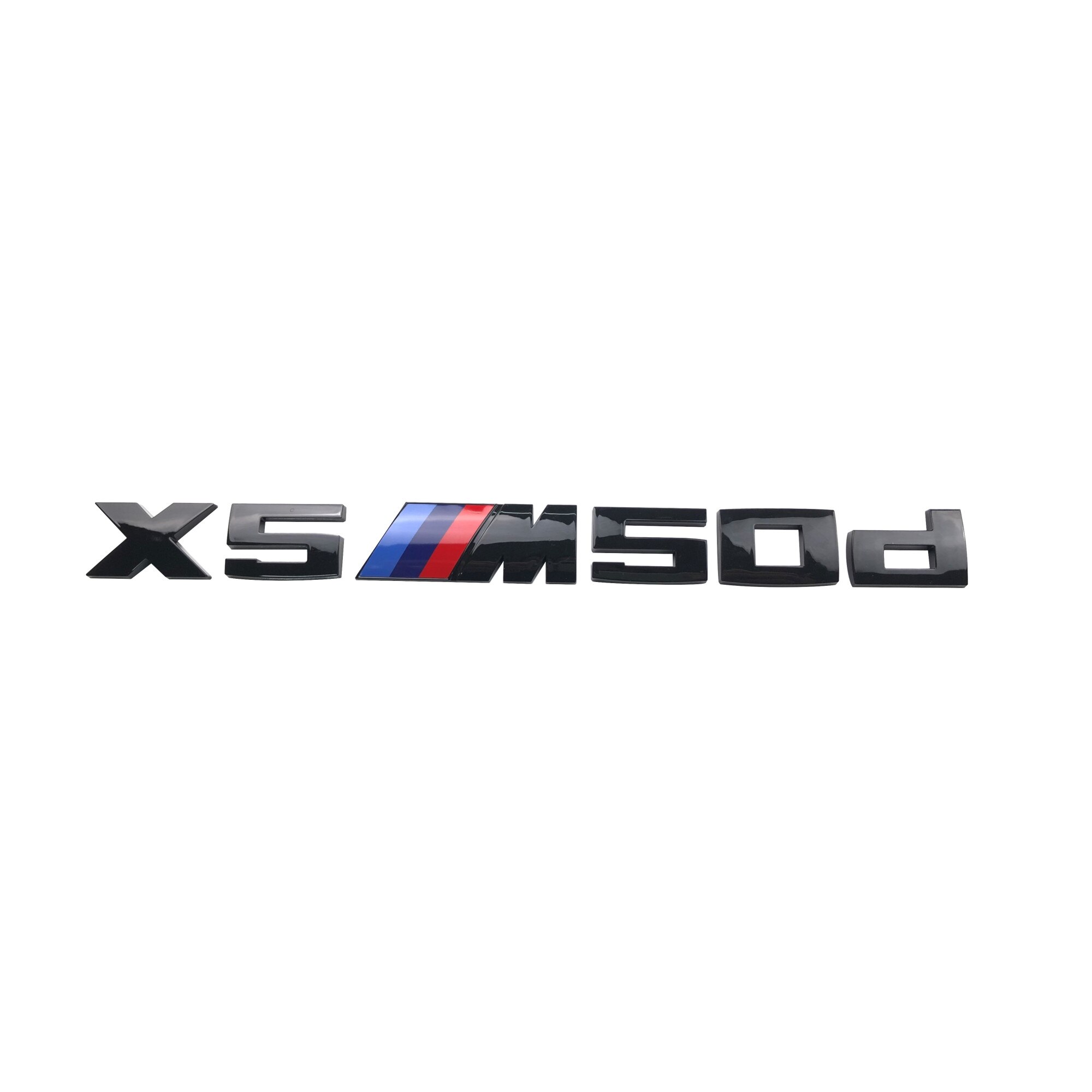 Emblema Sticker ABS Hayon BMW X5M50d Negru Lucios