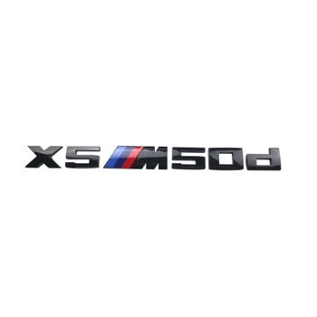 Emblema Sticker ABS Hayon BMW X5M50d Negru Lucios Emblema Sticker ABS Hayon BMW X5M50d Negru Lucios