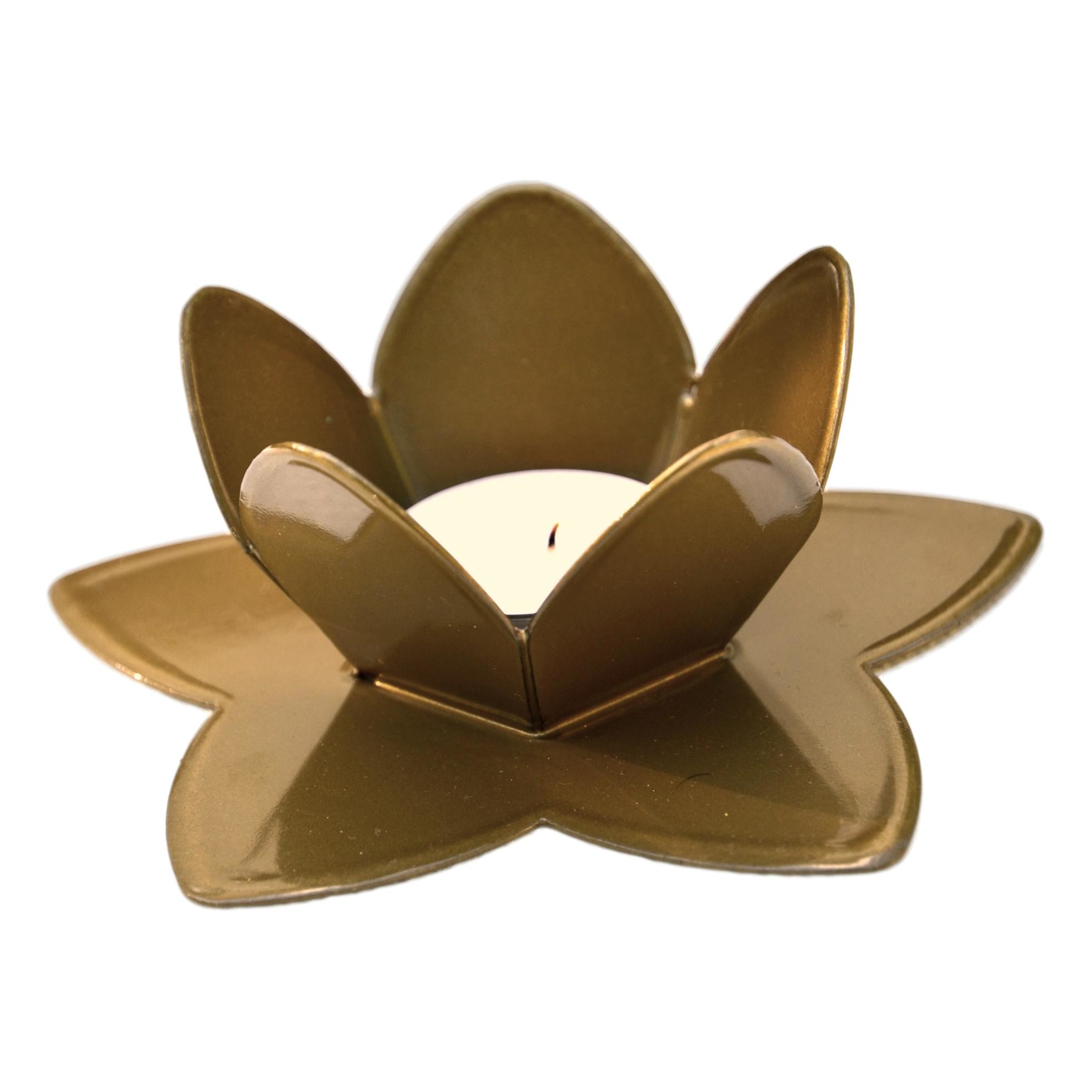 Suport lumanare 150 mm, auriu, Mecatel