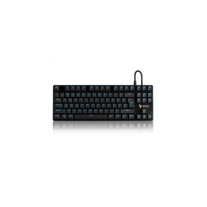 Tastatura Mecanica Gaming Profesionala, Savio Tempest RX , iluminare Albastra