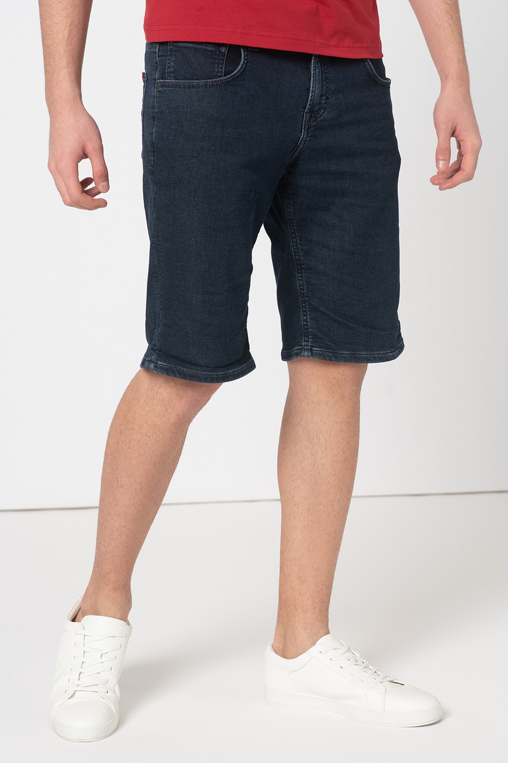 Mustang, Pantaloni scurti din denim regular fit Chicago, Bleumarin