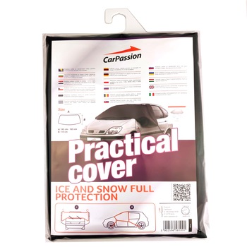 Husa neagra parbriz, oglinzi si geamuri laterale fata anti-inghet impermeabila, protectie praf, zapada, murdarie, Parasolar cu extensii de protectie pentru iarna montaj rapid cu carlige, marimea XL Husa neagra parbriz, oglinzi si geamuri laterale fata anti-inghet impermeabila, protectie praf, zapada, murdarie, Parasolar cu extensii de protectie pentru iarna montaj rapid cu carlige, marimea XL