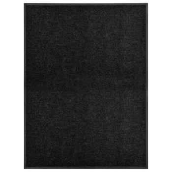 Covoras de usa lavabil, negru, 90 x 120 cm 323412 Covoras de usa lavabil, negru, 90 x 120 cm 323412