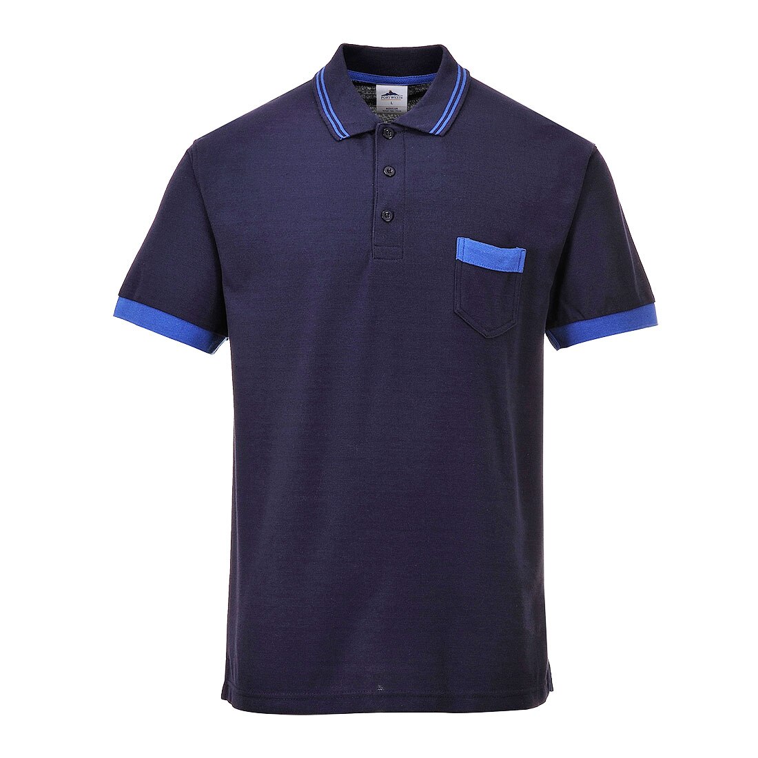 Tricou Polo Texo Contrast , Portwest, Navy, marimea L