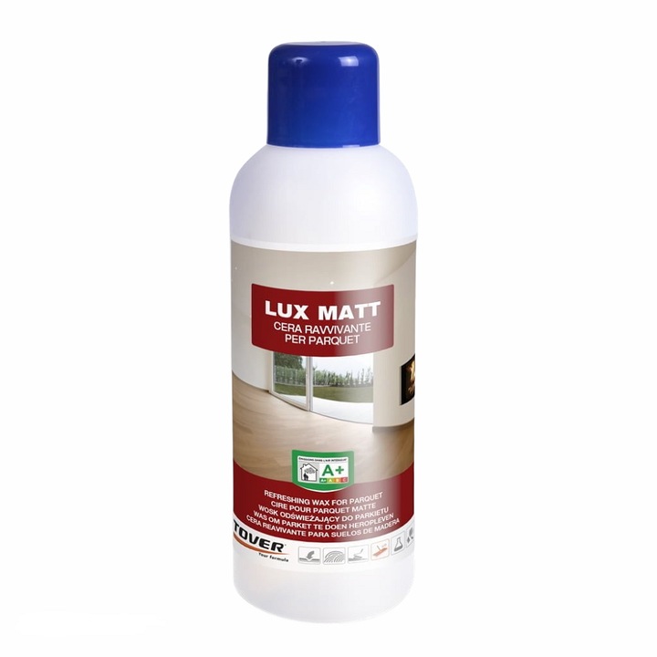 Tover Lux Mat wax 1L polírozó parketta és fa