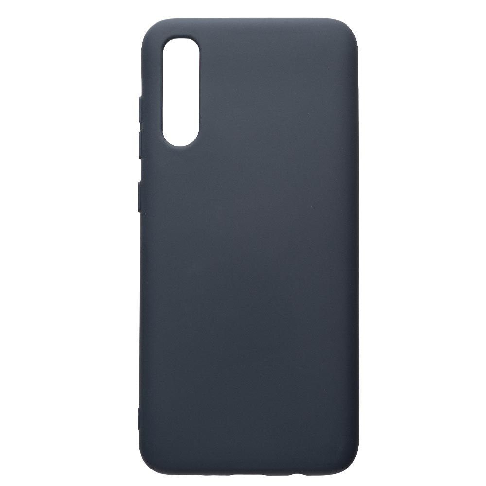 Husa de protectie Samsung Galaxy A50, silicon, cu interiorul din material textil, protectie camera, Alaskan Blue, Premium